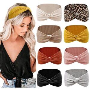 Women Headbands Elastic Hair Twist Turban‎ Hair Wrap for Girls
